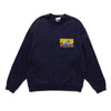 (ZW435) Landscape Embroidery Pocket Sweater