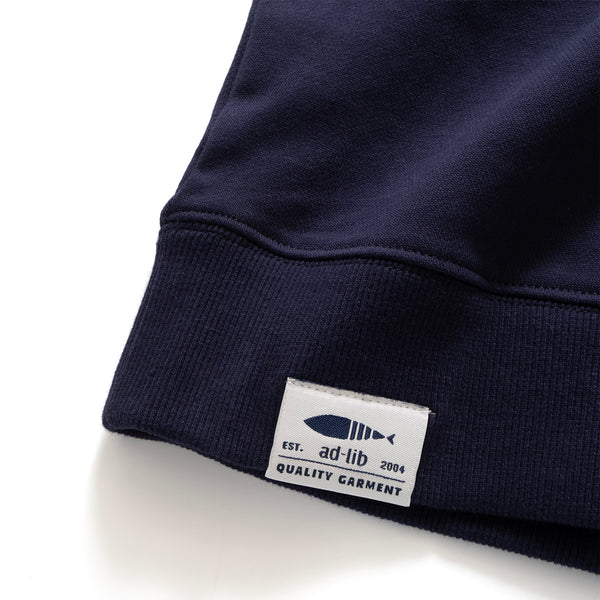 (ZW435) Landscape Embroidery Pocket Sweater
