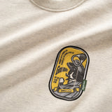 (ZW437) Canned Cat Graphic Pocket Sweater