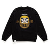 (ZW448) Daruma Graphic Embroidery Sweater