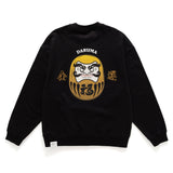 (ZW448) Daruma Graphic Embroidery Sweater