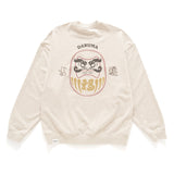 (ZW448) Daruma Graphic Embroidery Sweater