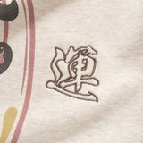(ZW448) Daruma Graphic Embroidery Sweater