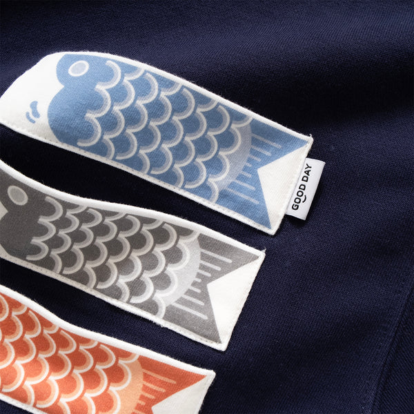 (ZW463) Carp Flag Pocket Sweater