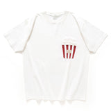 (ZT1250) Popcorn Graphic Patchwork Tee