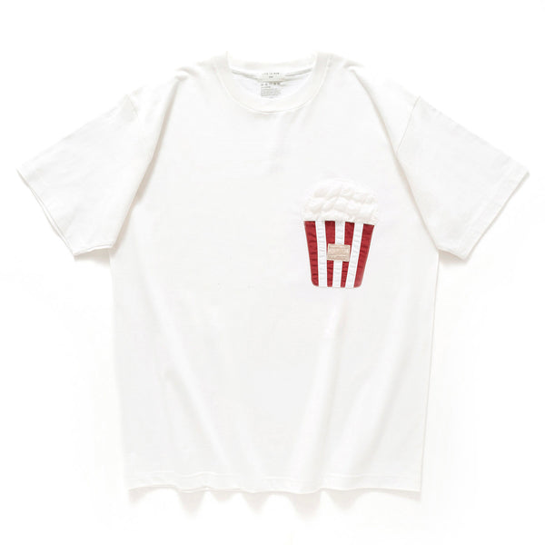 (ZT1250) Popcorn Graphic Patchwork Tee