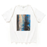 (ZT1218) Oil Paint Embroidery Graphic Tee