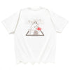 (ZT1857) Catzilla Embroidery Graphic Tee