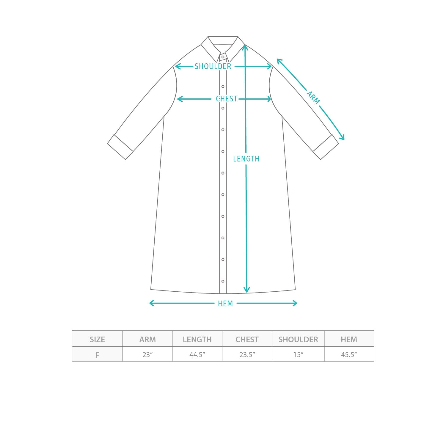 (DS039) 格子恤衫裙 Size Chart