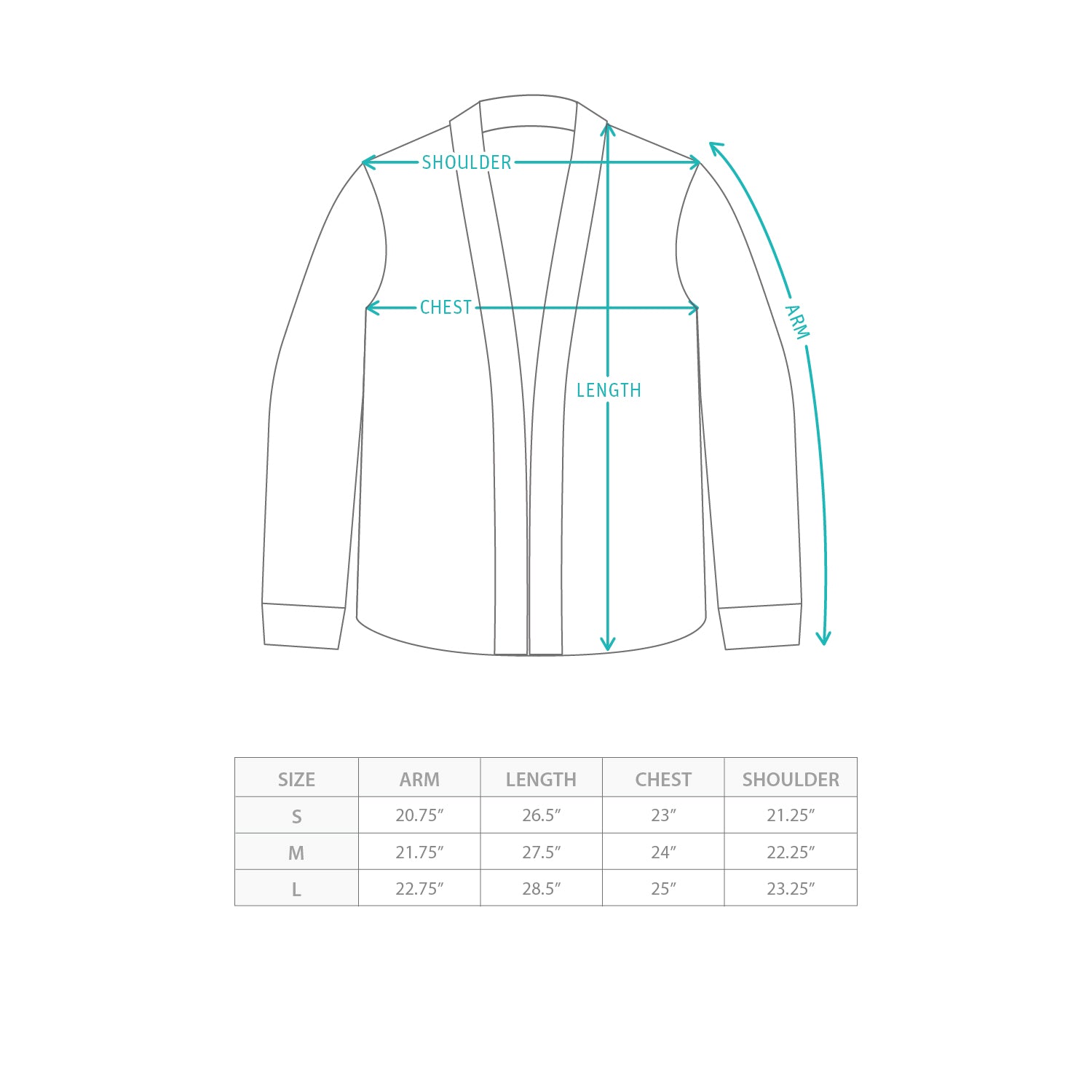 (JK414) Indigo Boro Kimono Size Chart