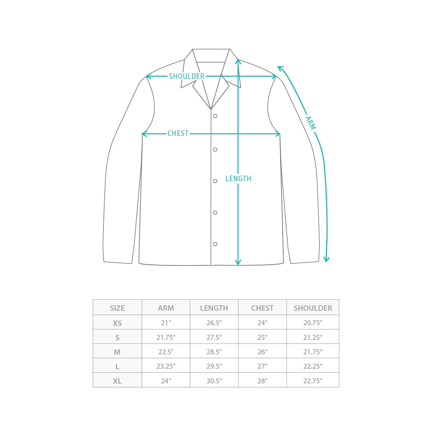 (JK456) 機能西裝外套 Size Chart