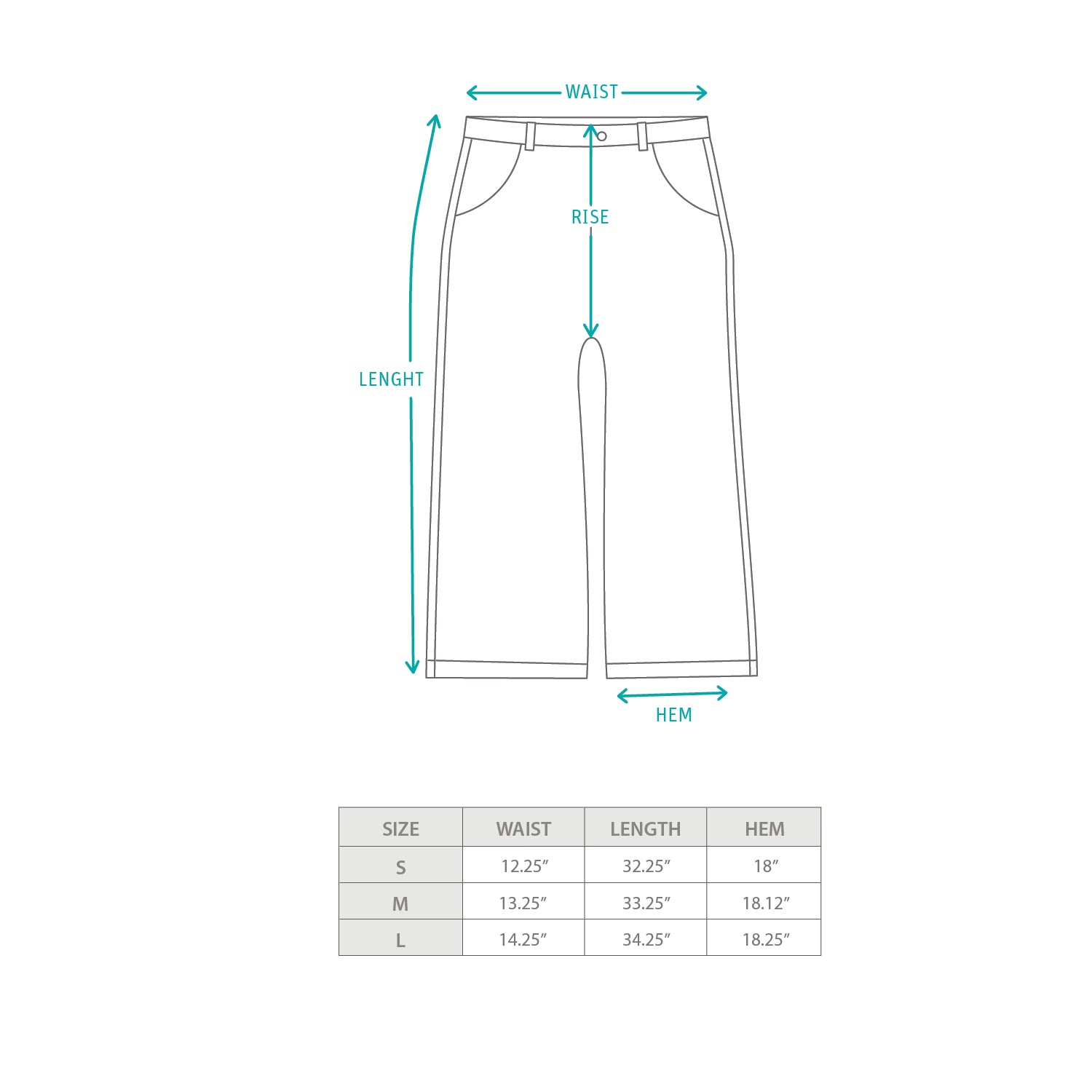 (PT364) Ankle Pleated Wide Pants Size Chart