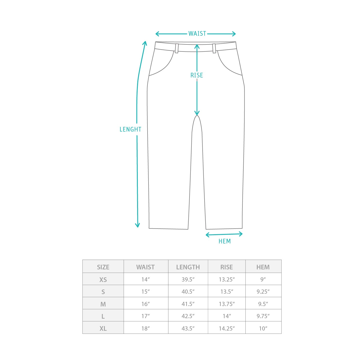 (PT447) 破爛洗水牛仔褲 Size Chart