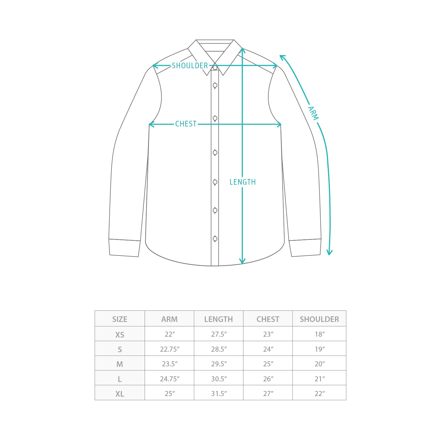 (ST473) 重洗水牛仔縫補恤衫 Size Chart