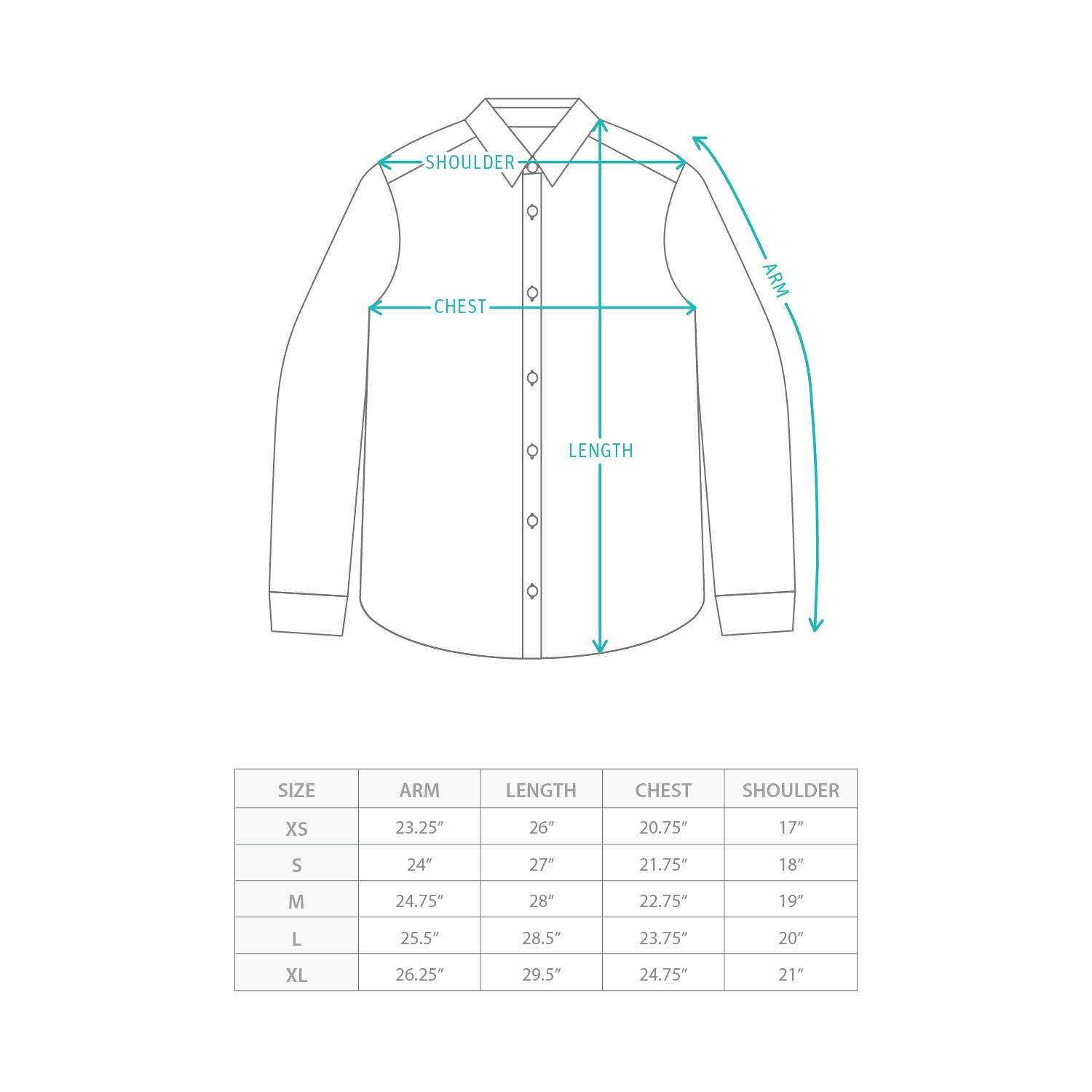 (ST495) 民族花恤衫外套 Size Chart