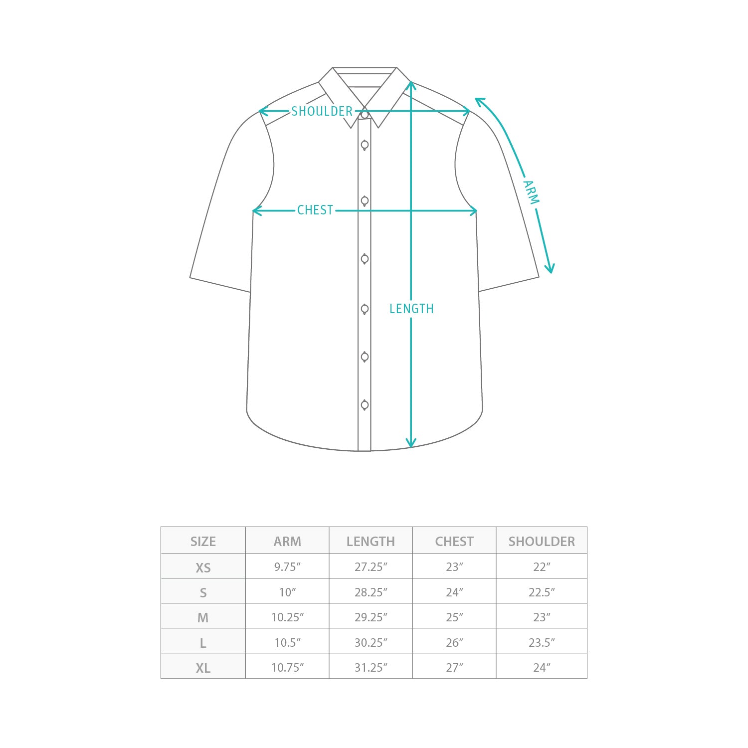 (ST532) 和平鴿子貼布繡花恤衫 Size Chart