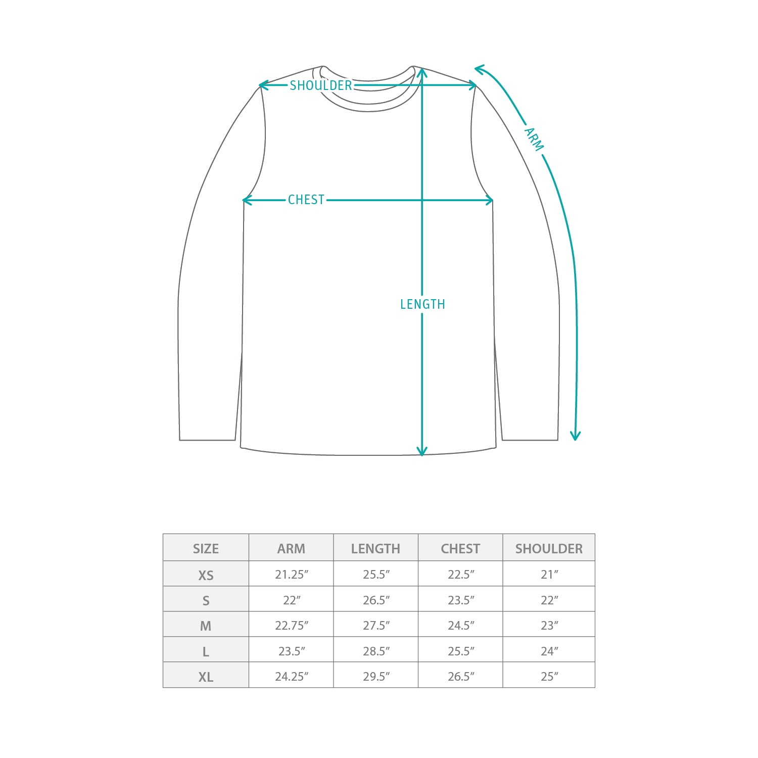 (SW477) Daisy Allover Print Sweater Size Chart