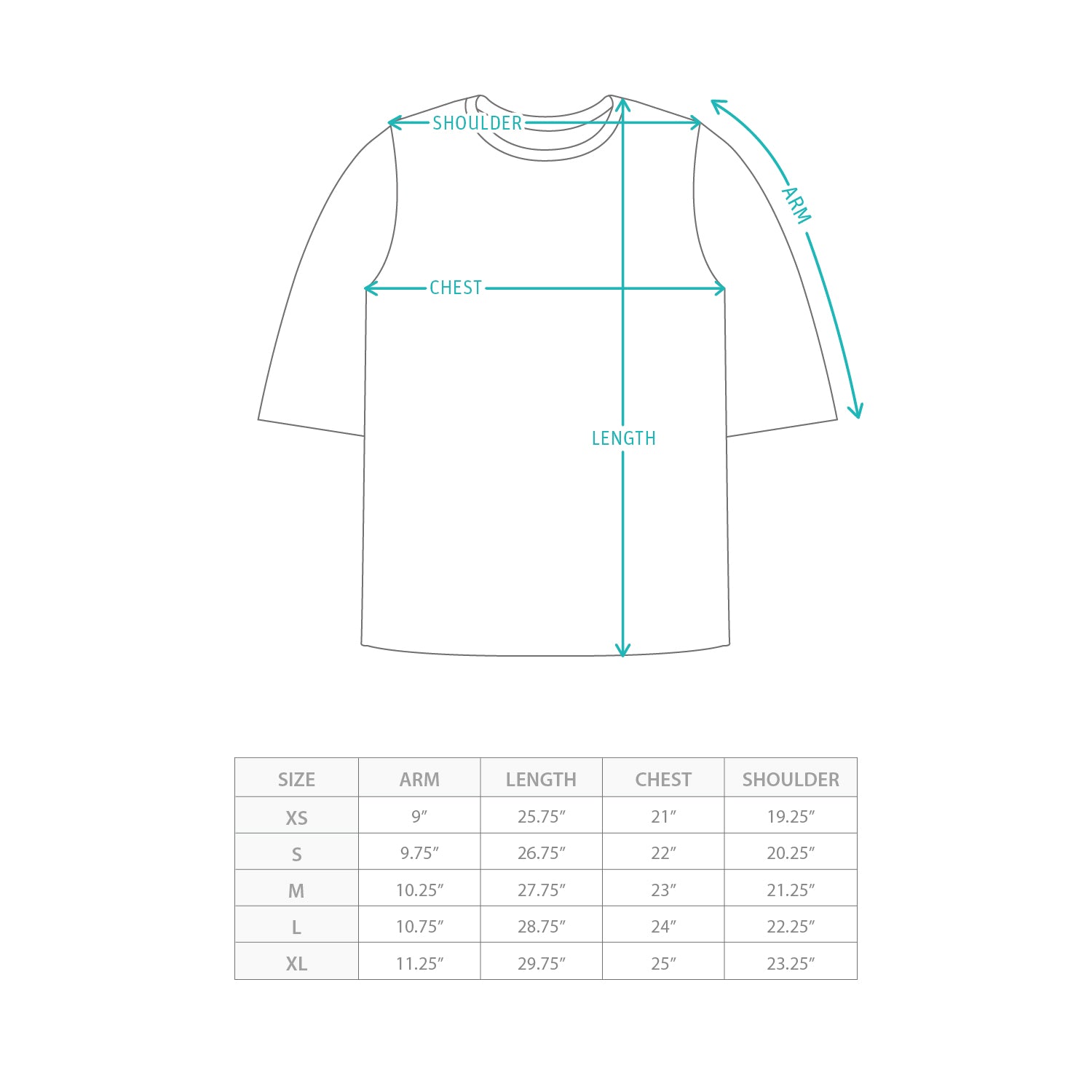 (TP1949) Nevermind Mesh Tee Size Chart