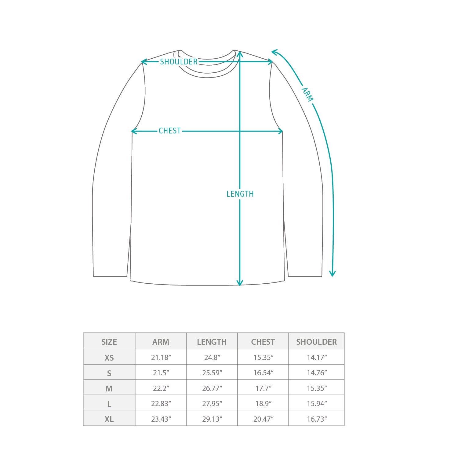 (UN005) 男裝保暖內衣 (網店限定) Size Chart