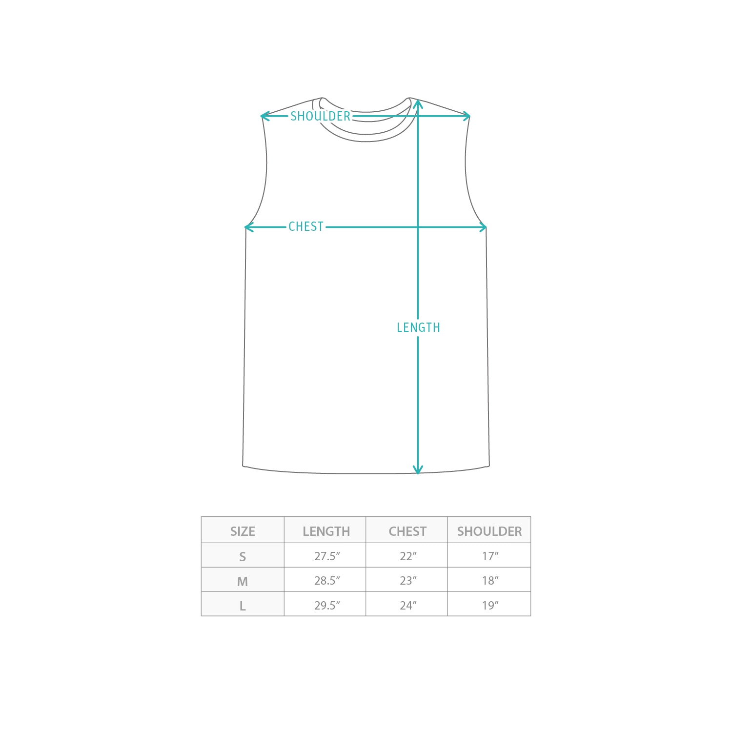 (VT1368) Ripped Splash Ink Fake Layer Vest Size Chart