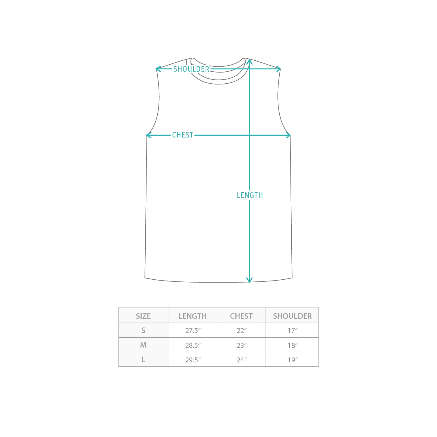 (VT1372) 多袋背心 Size Chart