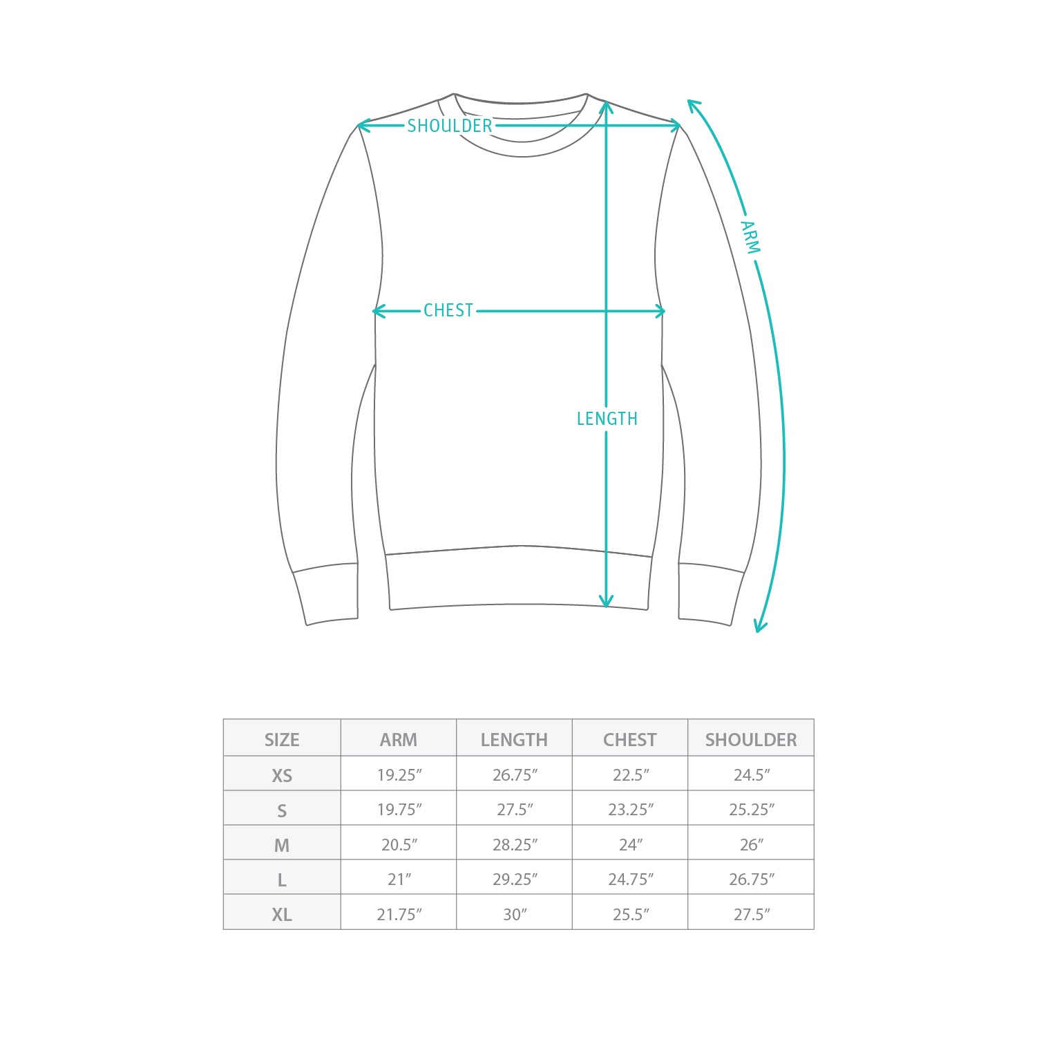 (YW595) Patchwork Sweatshirt Size Chart
