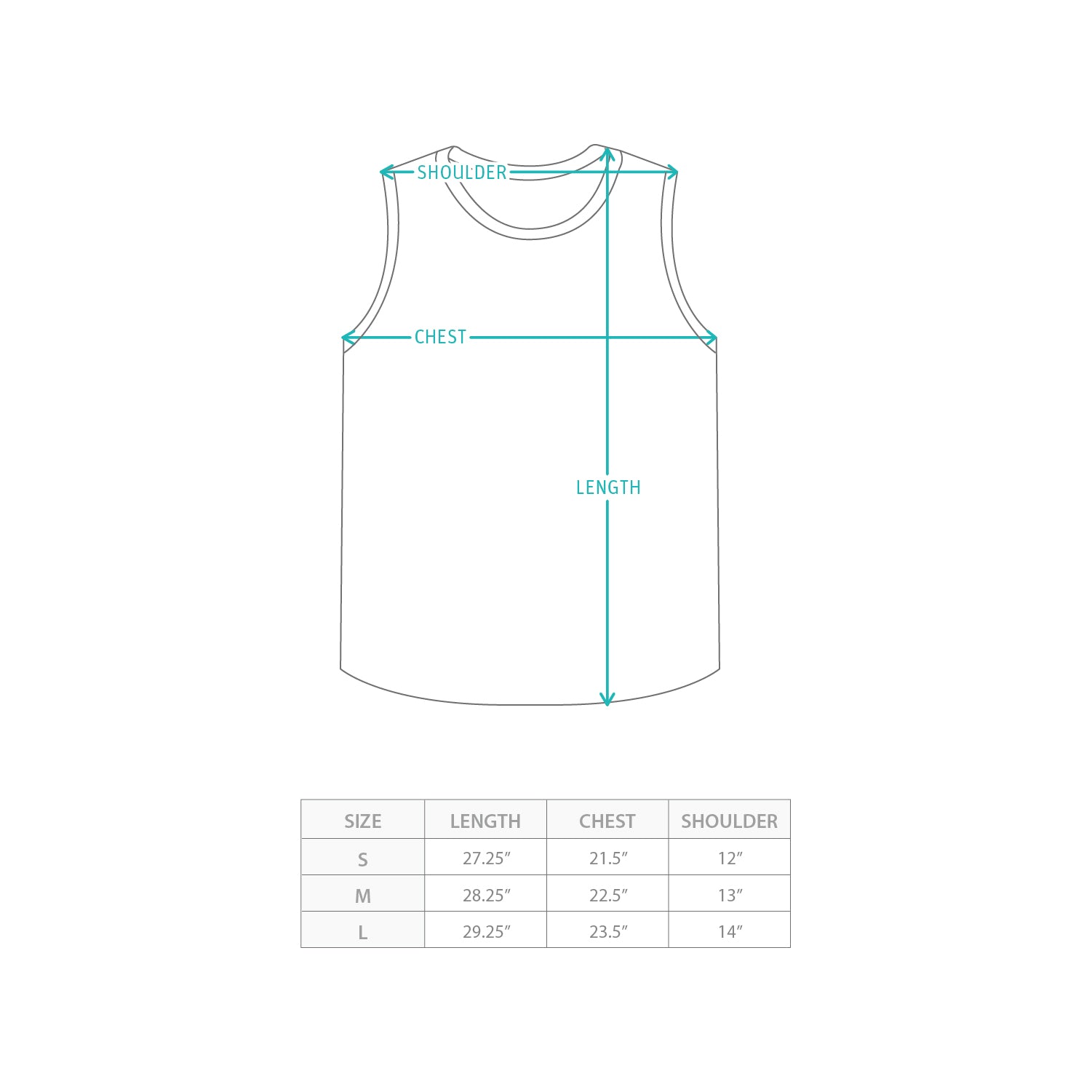 (YT1116) 窩夫格背心 Size Chart