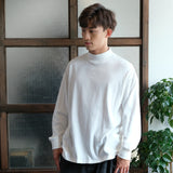 (TP436) Half Turtle Neck Long Sleeve Tee