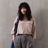 (TP531) Raw Stitch Oversize Tee