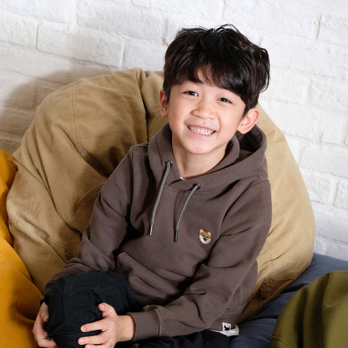 (SW221) Kids Graphic Embroidery Hoodie