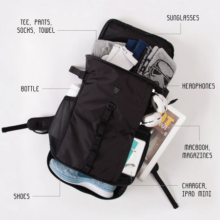 (BA483) Patchwork Travel Day Pack