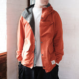 (JK257) Colorblock Two Face Jacket