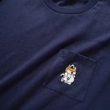 (EX405) Onigiri Embroidery Pocket Tee