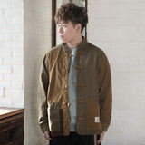 (YJ306) Patchwork Mandarin Jacket