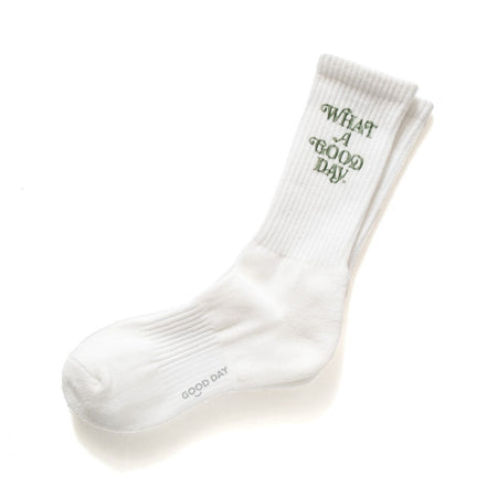 (ZA088) "TIRED" Message Embroidery Socks