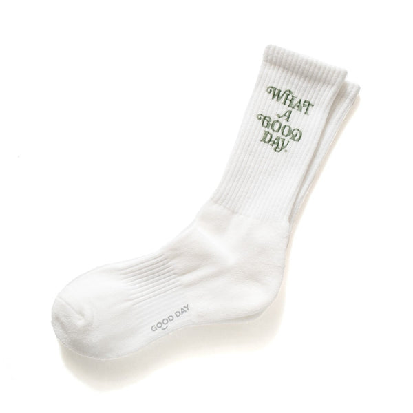 (ZA082) What A Good Day Message Socks