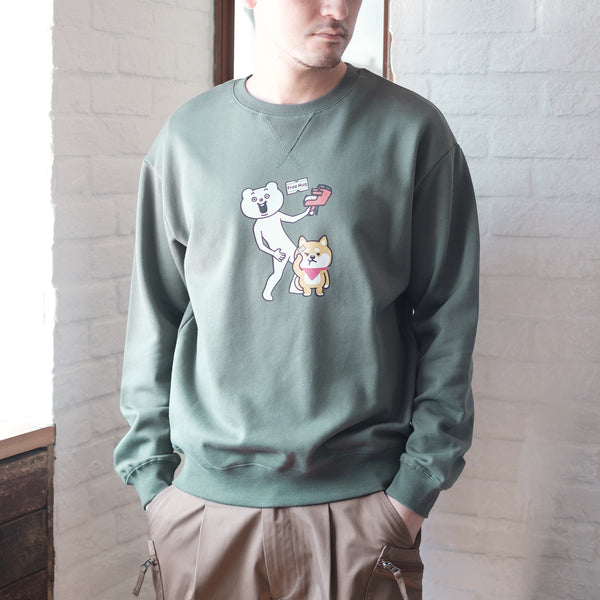 (EX407) Free Hug Graphic Print Sweater