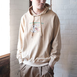 (EX410) Happiness Graphic Print Hoodie