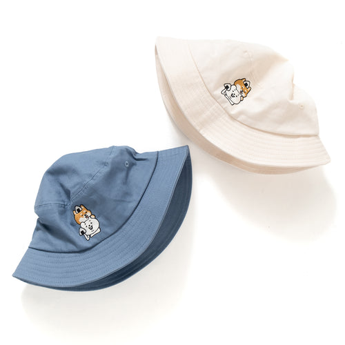 (EX412) Onigiri Graphic Embroidery Bucket Hat