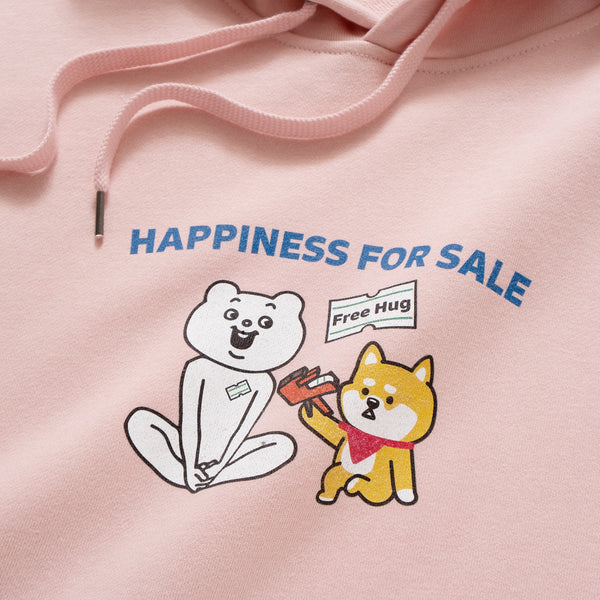 (EX410) Happiness Graphic Print Hoodie