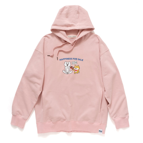 (EX410) Happiness Graphic Print Hoodie