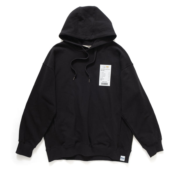 (EX411) Receipt Graphic Print Hoodie