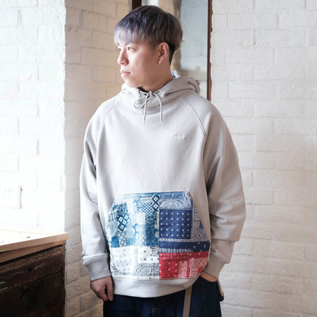 (SW413) Mock Neck Panel Sweater