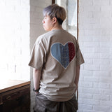 (ZT1024) Heart Shape Patchwork Tee