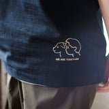 (ZT1035) Paw and Hand Dog Graphic Tee