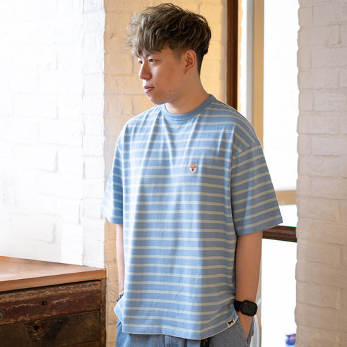 (YT639) Stripe Oversize Tee
