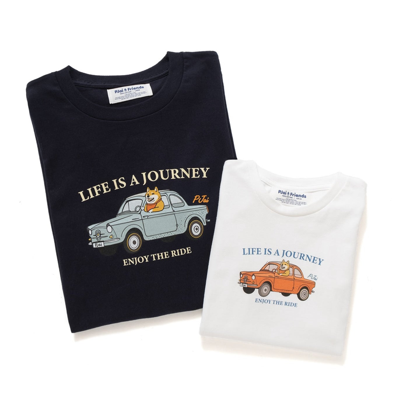 (ZT838) P仔 Life is a Journey 圖案印花Tee