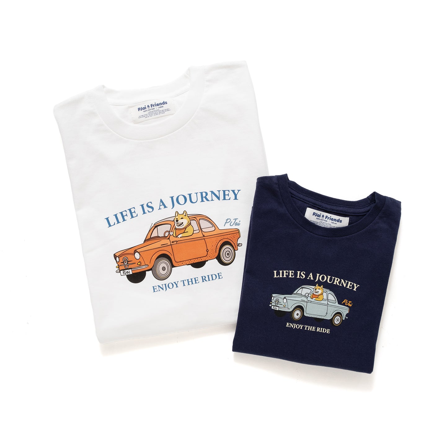 (ZT838) 童裝P仔 Life is a Journey 圖案印花Tee