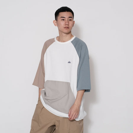(YS276) Stripe Colorblock Pocket Shirt