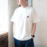 (ZT1045) Fish Shaped Soy Sauce Embroidery Pocket Tee